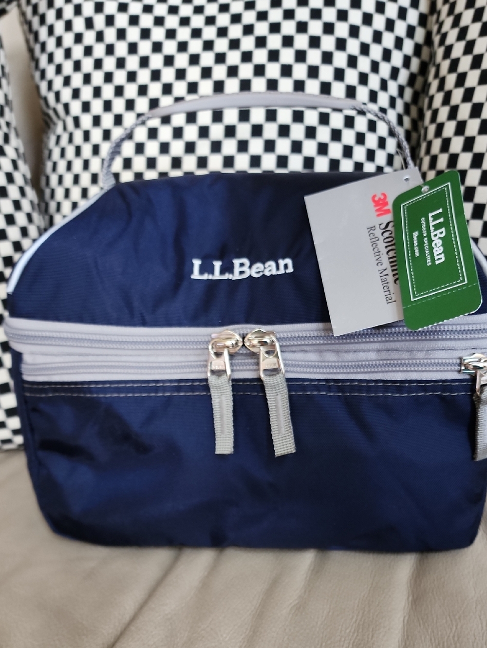 L.L.Bean Unisex Navy Flip Top Lunch Box III Cooler New